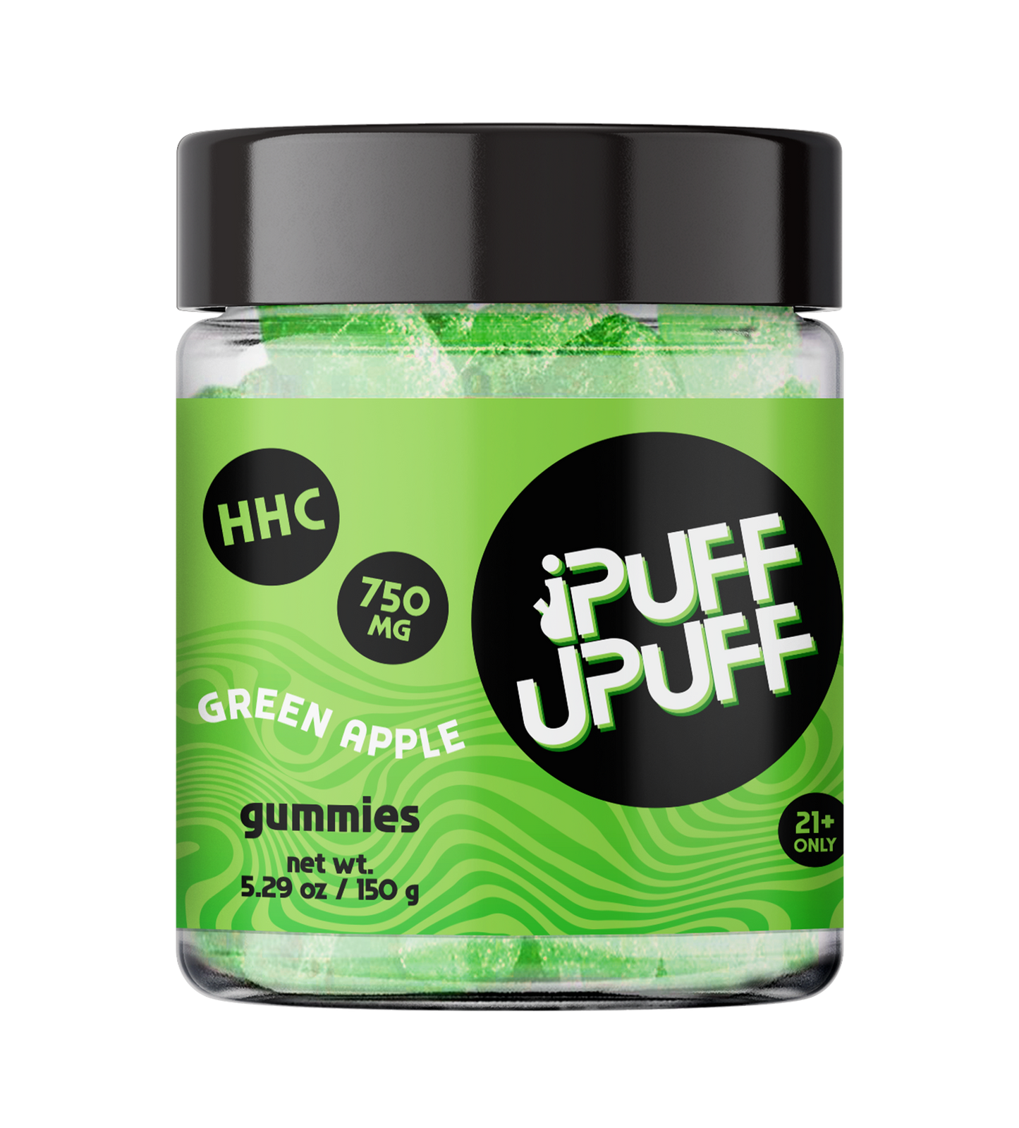 Green Apple HHC Gummies 50mg